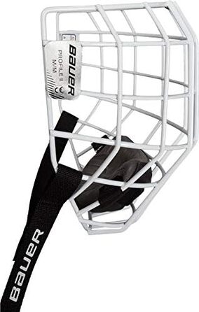 Захисна хокейна маска BAUER PROFILE II Visier, розмір XS, біла