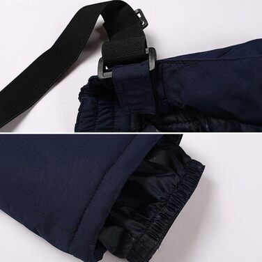 Дитячний гірськолижний костюм 2 частини: куртка та штани для дівчаток, теплий зимовий костюм для активного відпочинку, темно-синій, розмір 110