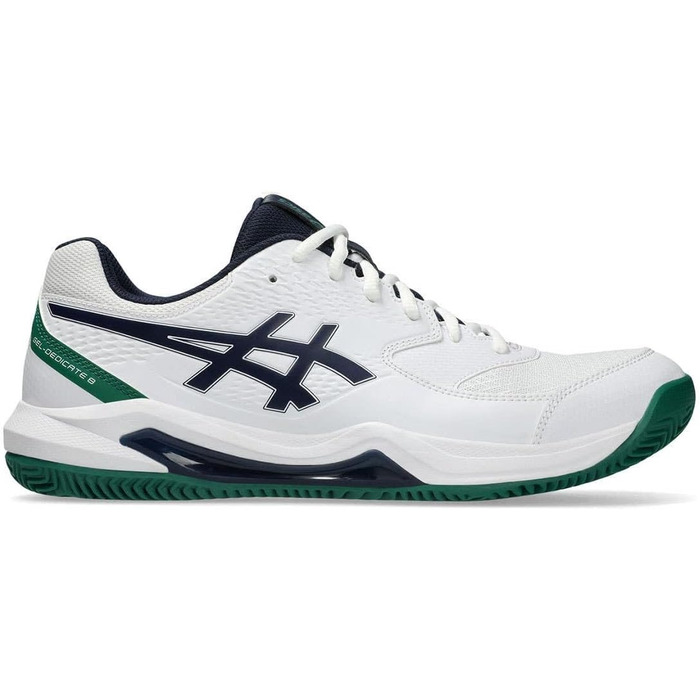 Тенісні кросівки ASICS Dedicate 8 Clay Mann Blau Weiß (39 EU, White Midnight)