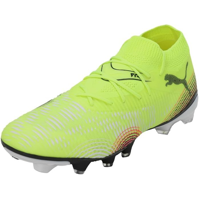 Жіночі футбольні бутси PUMA Future 8 Match Fg/Ag, 38 EU, Yellow Alert/Aged Silver/Sun Struck