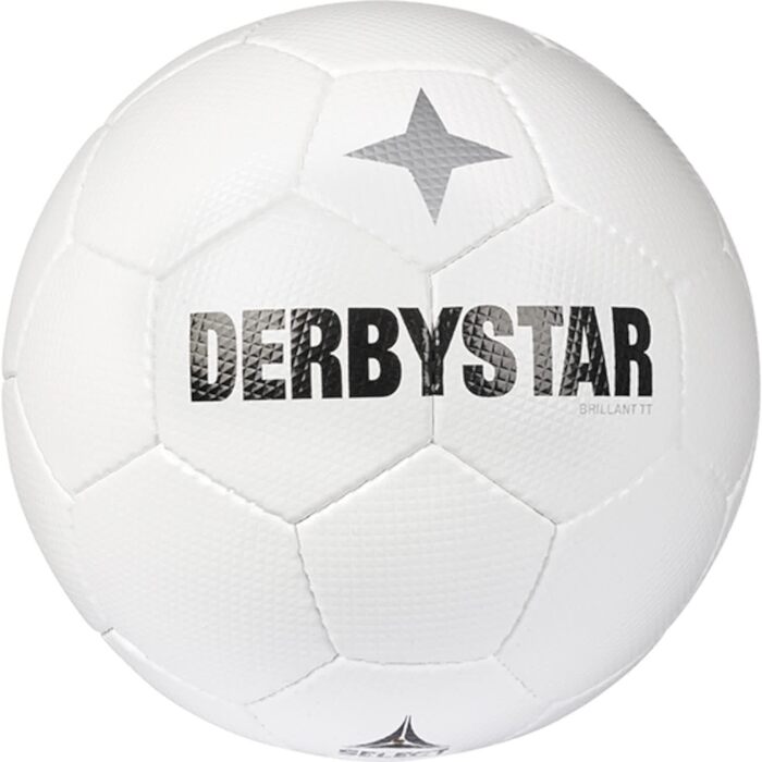 Футбольний м'яч Derbystar Brillant, розмір 5, білий, для дорослих