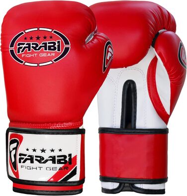 Боксерські рукавички Farabi Sports для дітей 8oz/6oz - білі. Ідеально для боксу, ММА, муай-тай, кікбоксингу та спарингу.