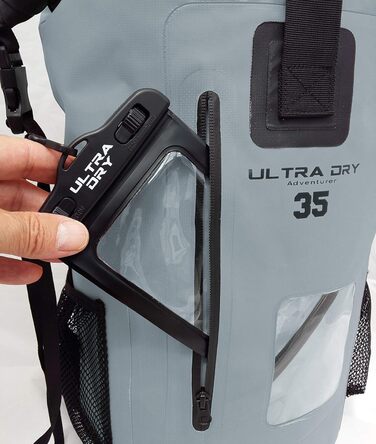 Водонепроникний рюкзак Dry Bag преміум-класу 35/55L, мішок для телефону, ідеальний для водних видів спорту, походів, риболовлі та кемпінгу (сірий)