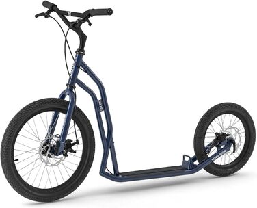 Самокат Yedoo S2016 Disc для дорослих, до 150 кг, з дисковими гальмами, надувні колеса 20/16, регульований кермо, для собак, оновлений Mezeq