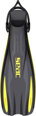 Ласти для дайвінгу Seac U-1000 унісекс, професійні та для відпочинку, розмір M/L, жовті