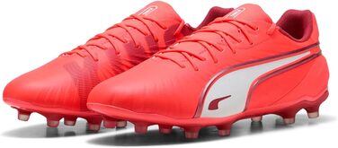 Футбольні бутси PUMA King Match F.G./A.G. Glowing Red/Puma White/Red Fire, 44.5 EU