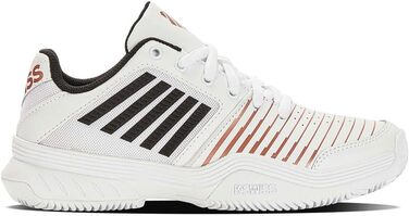 Кросівки K-Swiss Court Express Hb для жінок, 41 EU, білий, чорний, рожеве золото
