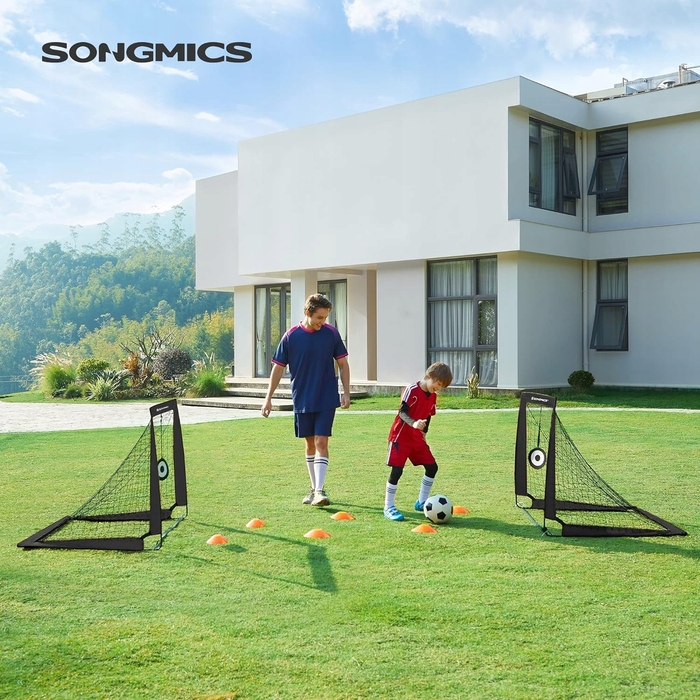 Набір дитячих футбольних воріт (2 шт.) — складані тренувальні переносні ворота, 120 см