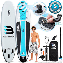 Надувна SUP-дошка Bluemarina Ariki 325x86x15 см, до 140 кг, комплект для сапбордингу, гарантія 5 років