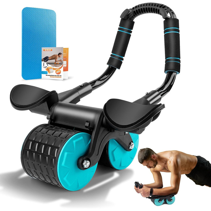 Автоматичний ролик для пресу з відскоком, нові колеса, тренажер для пресу, ролик для пресу з подвійними колесами