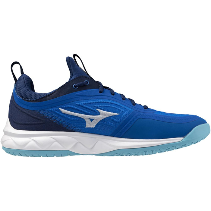 Волейбольне взуття Mizuno для чоловіків (46.5 EU, Mugen Blue White Estate Blue)