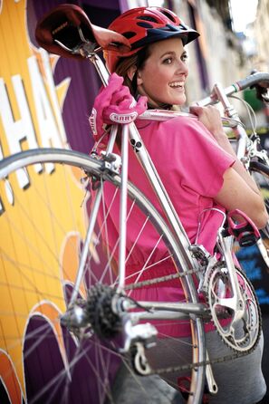 Замок ланцюговий ABUS 1200 Web – 3-значний код, сталевий ланцюг, рожевий, 60 см