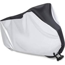 Захисний чохол для велосипеда MINVOO: водонепроникний, від сонця, пилу та вітру. Підходить для електровелосипедів. Срільно-чорний колір