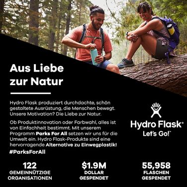 Термобутилка HYDRO FLASK 621 мл з нержавіючої сталі, ізольована спортивна пляшка з герметичною кришкою Flex Cap, стандартна шийка, Pineapple, придатна для миття в посудомийній машині