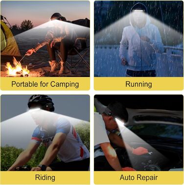 LED налобний ліхтар 2 шт. - перезарядна, водонепроникна, 650 люмен, 6 режимів, датчик руху, для дітей та дорослих. Ідеально для риболовлі, бігу, кемпінгу та походів.