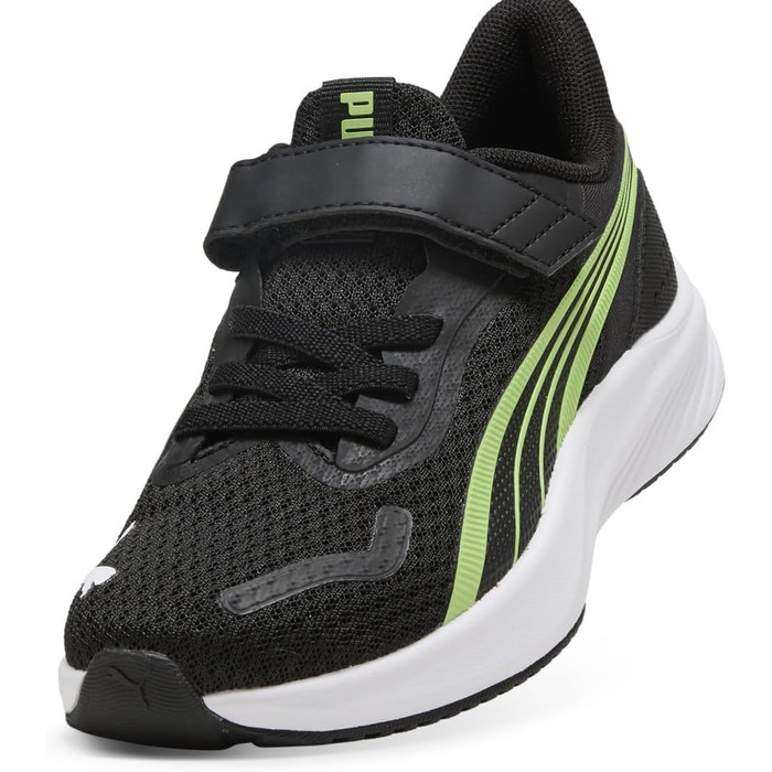 Дитячі кросівки PUMA Pounce Lite Ac+ PS, 32 EU, чорний/білий/зелений