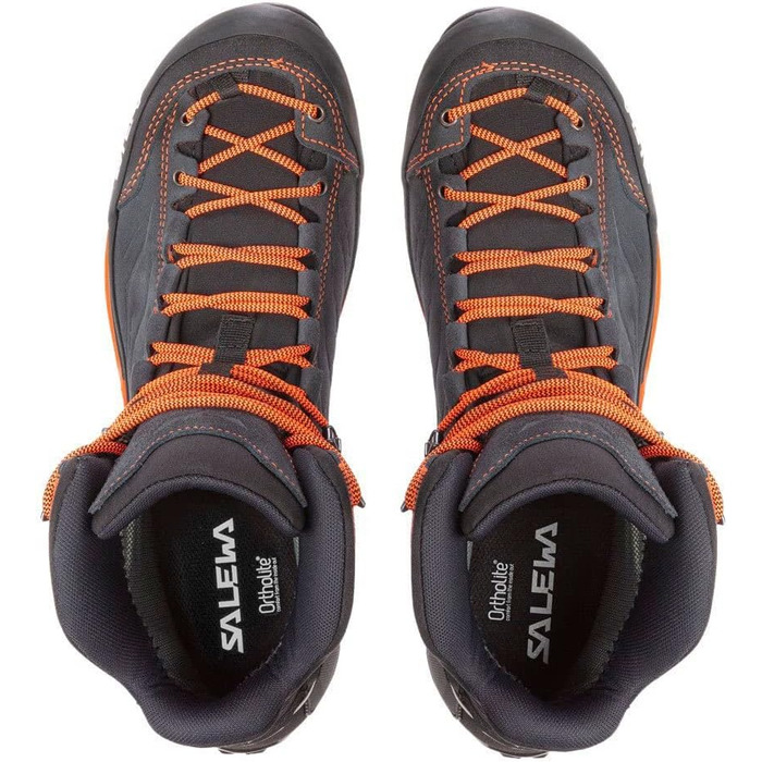 Черевики трекінгові Salewa Mountain Trainer Mid Gore-Tex для чоловіків, 47 EU, Asphalt Fluo Orange