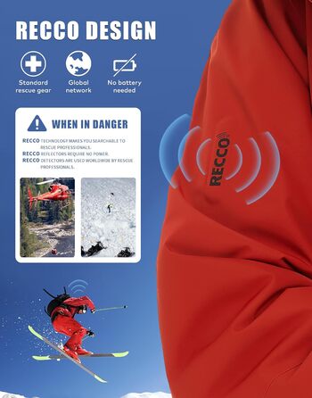 Чоловіча гірськолижна куртка Pioneer Camp з RECCO® відбивачами, водонепроникна, вітрозахисна, зимова, помаранчева (L)