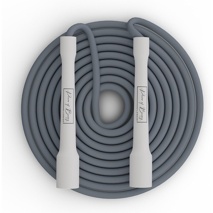 Скакалка POWER OF BOXING: для фітнесу, кардіо, спалювання жиру, боксу, MMA та кросфіту. Довговічний та легкий, сірий