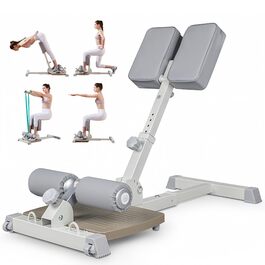 ЛеїкФітнес Сіді Скват Бенч - тренажер для пресу та ніг, багатофункціональний, для дому та фітнес-клубу, бежевий