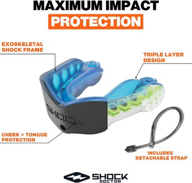 Капа для боксу ShockDoctor Gel Max Flavor Fusion Pink (для дорослих/підлітків 11+)