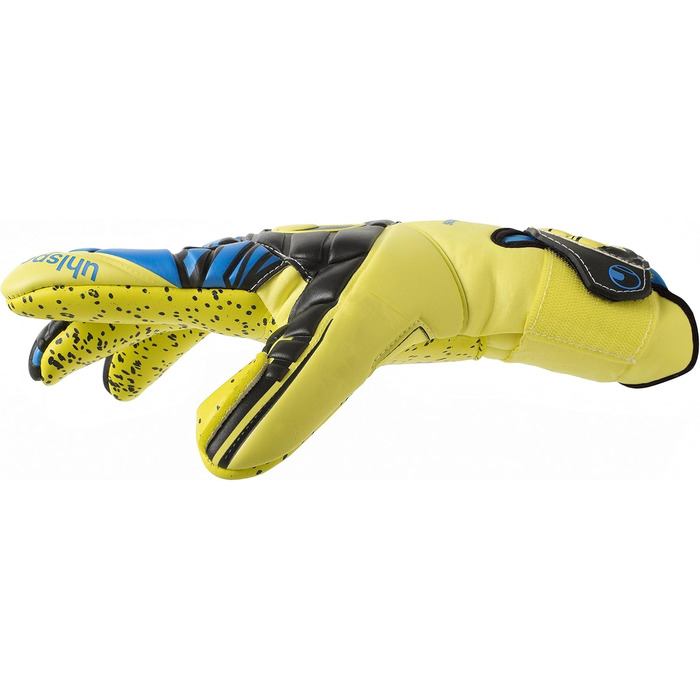 Воротарські рукавички Uhlsport Speed Up Supergrip Finger Surround чоловічі, розмір 9, легкі, флуоресцентно-жовті/чорні