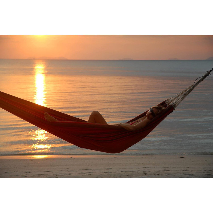 Гамак AMAZONAS Paradiso XXL Комфортний, теракотовий, ручної роботи (Бразилія), 250x175 см, до 200 кг, для одного користувача