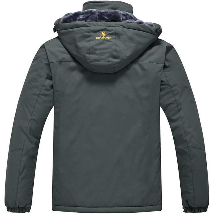 Чоловіча куртка YSENTO: зимова, софтшеллова, водонепроникна, тепла, з капюшоном, сіра