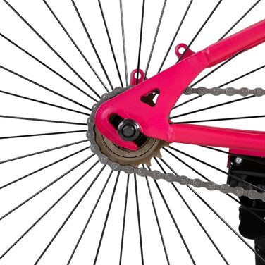 JOYSTAR Lubbock 20/24 дюймове дитяче гірське велосипед для хлопчиків та дівчаток 7-12 років (1/7 швидкостей), білобокові покришки, червоний колір