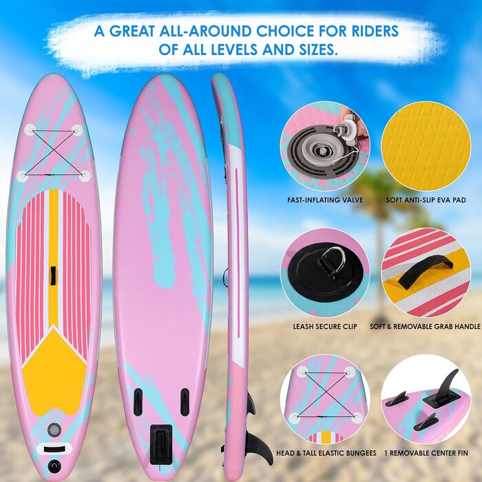 SUP дошка для веслування 305x76x15 см, Stand Up Paddle Set, Преміум Комплектація, для дорослих та підлітків, до 200 кг