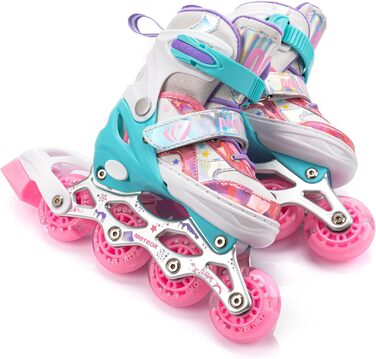 Дитячі ролики M Lunar з LED підсвіткою - регульовані, зручні, для перших спроб катання