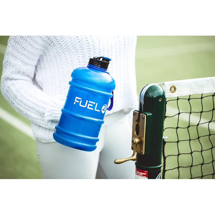 Спортивна пляшка для води Fuel24 Jug 2,2 л з поп-ап кришкою та ручкою, BPA-free, синя