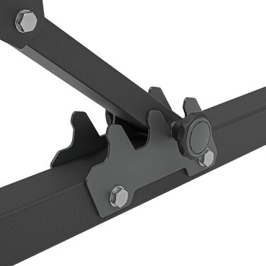 Гіперекстензія Marbo Sport MS-L108 2.0 для спини, регульований кут, посилена конструкція, чорний колір, вироблено в ЄС