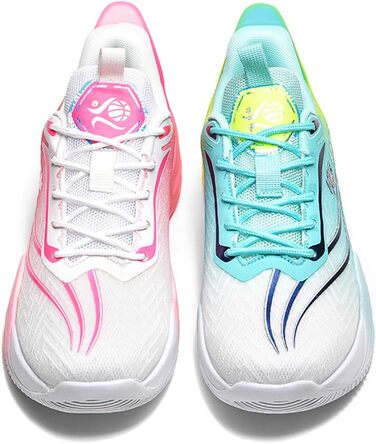 Баскетбольні кросівки TBJ для чоловіків та жінок. Зручні спортивні кросівки для тренувань, не слизькі, зносостійкі, білий колір. Розмір 45 EU