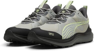 Кросівки для бігу PUMA Reflect Lite Trail PTX - унісекс, сірий/чорний/яблучно-зелений (42 EU)