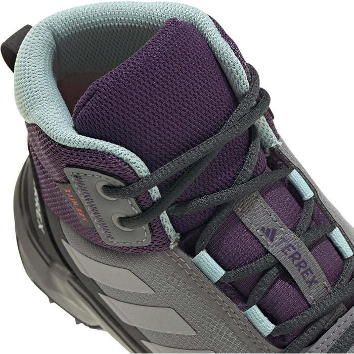 Дитячі трекінгові черевики Adidas Terrex AX4R MID RAIN.RDY (29 EU, сірий/сірий/блакитний)