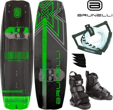 Вейкборд Brunelli Carbon 138 см з кріпленнями XL (43-47)