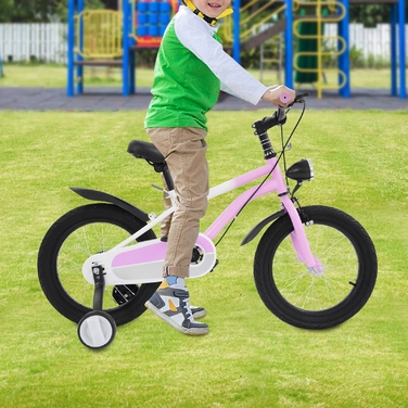 Дитячий велосипед 16 дюймів з підсвіткою та допоміжними колесами