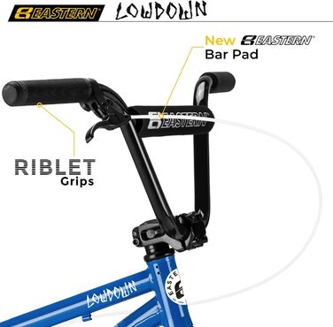 BMX велосипед Eastern Bikes Lowdown 20 дюймів, рама з високоміцної сталі, синій