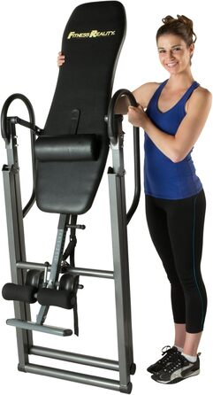 Інверсійний стіл FITNESS REALITY 790XLT з подушкою для спини, регульований для зросту до 198 см, максимальна вага користувача 136 кг, повна вертикальна інверсія до 180°