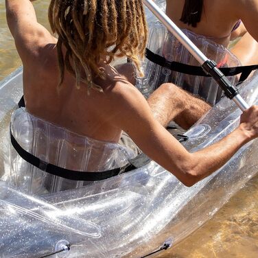 Надувне каяк InnovaGoods Paros, 312 см, 2 місця, прозорий