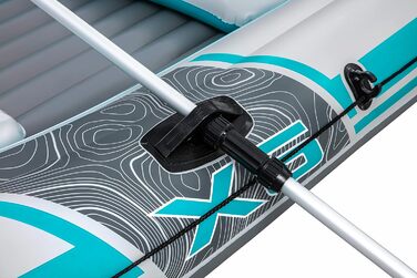 Надувний човен Bestway Hydro-Force Adventure Elite X5, 5-місний, з насосом, веслами, сидіннями, сумкою для речей та чохлом