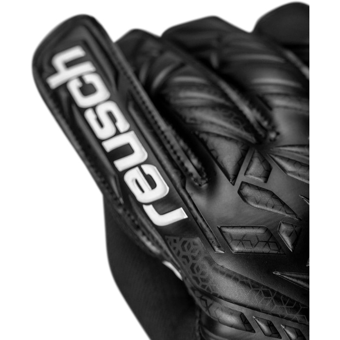 Воротарські рукавички Reusch Attrakt Starter Solid Junior - дитячі, підліткові, чорні, для футболу