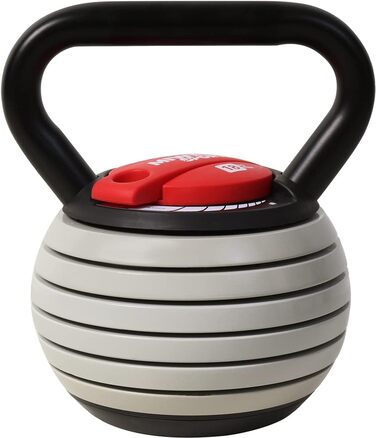 Регульована гиря Miweba Sports KB300 3,5-18 кг для фітнесу, Easy Lock, універсальна для тренувань у приміщенні та на вулиці