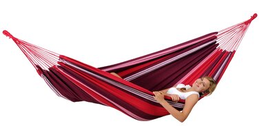 Гамак підвісний Amazonas Salsa L-Size Fuego Rot - Екстра міцний, водостійкий (EllTex, бавовна, поліестер), 210x140 см, до 150 кг