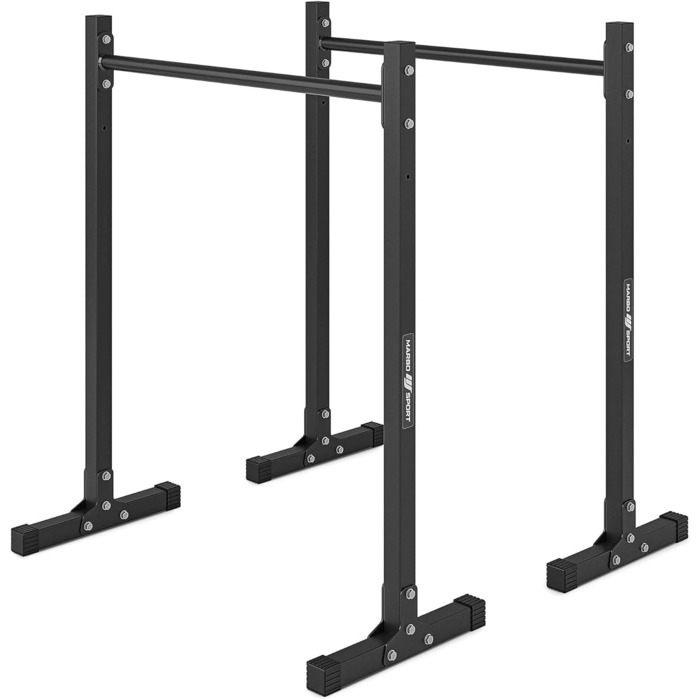 Бруси для віджимань Marbo Sport SG-14, турнік, паралети, домашній спортзал, гантелі 140 кг, чорний