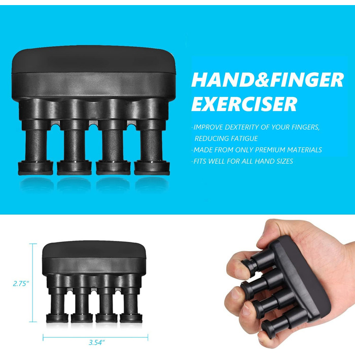 М'яч для тренування зап'ястя Gyro Ball з LED підсвічуванням: тренажер сили рук, пальців та зап'ястя, комплект