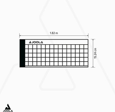 Сітка для настільного тенісу JOOLA Avanti – регульована висота, металева сітка, швидкий монтаж, темно-сірий колір