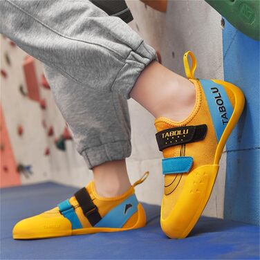 Дитячі скельні туфлі для дівчаток, початковий рівень, для залу, легкі, жовті (34 EU)