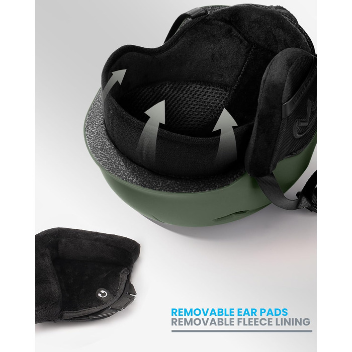 Шолом для лиж та сноуборду OutdoorMaster з маскою для дорослих - 12 вентиляційних отворів, L(58-61 см)